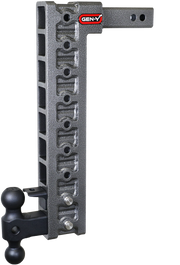 GEN-Y Hitch MEGA-DUTY 2" Shank 20" Drop 1.5K TW 10K Hitch & GH-031 Dual-Ball & GH-032 Pintle Lock & GH-0100 Stabilizer Kit