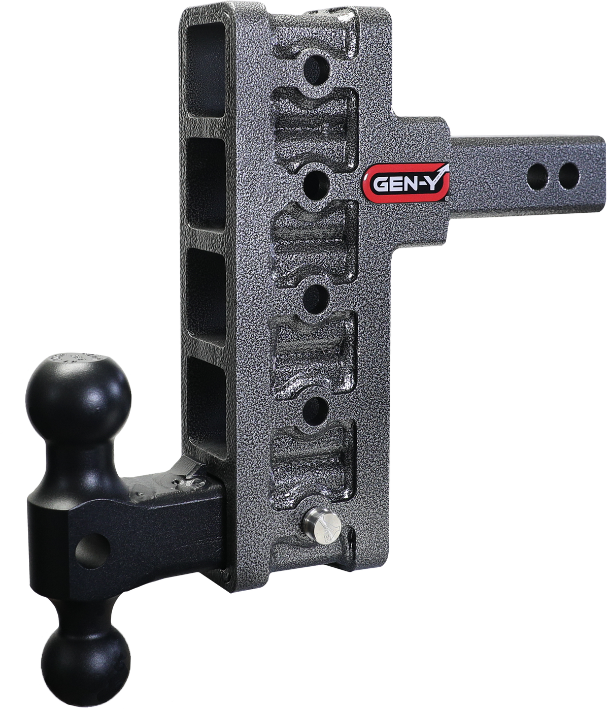 GEN-Y Hitch MEGA-DUTY 2" Offset Shank 2.5" Rise 7.5" Drop 2K TW 10K Hitch & GH-031 Dual-Ball