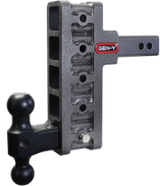 GEN-Y Hitch MEGA-DUTY 2" Offset Shank 2.5" Rise 7.5" Drop 2K TW 10K Hitch & GH-031 Dual-Ball