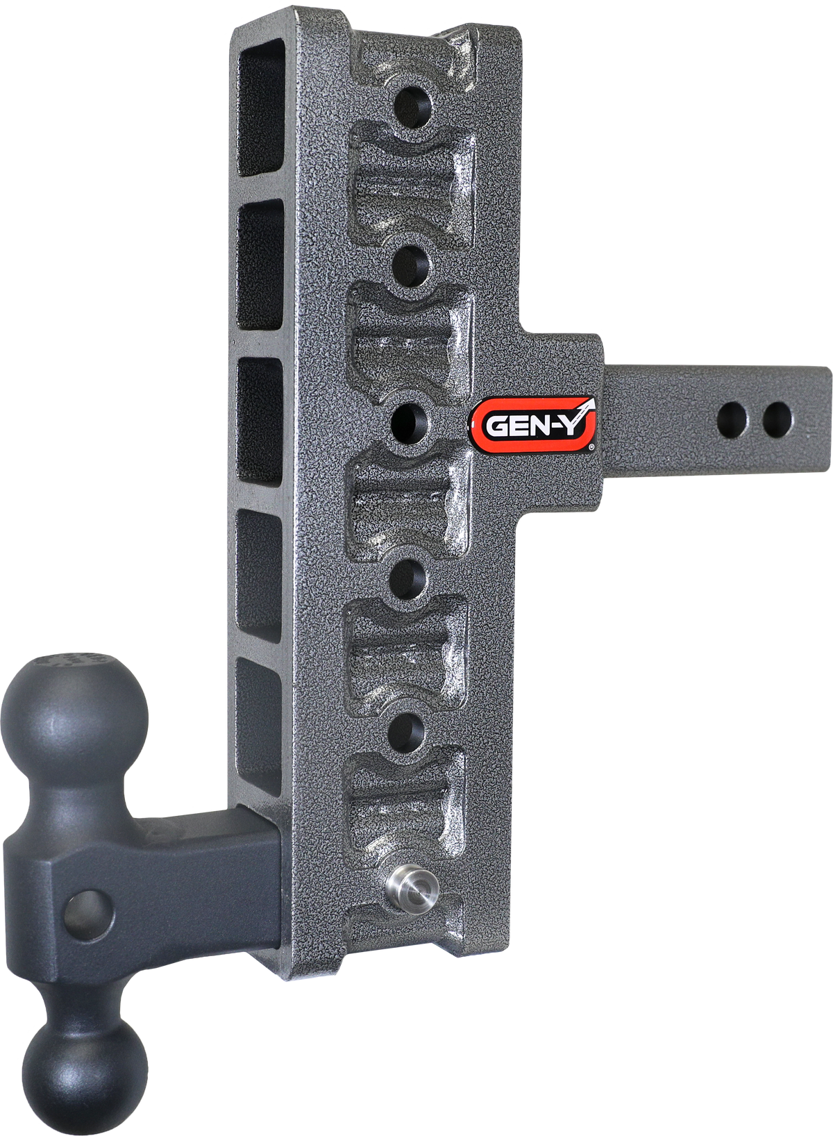GEN-Y Hitch MEGA-DUTY 2" Offset Shank 5" Rise,7.5" Drop 1.5K TW 10K Hitch & GH-031 Dual-Ball
