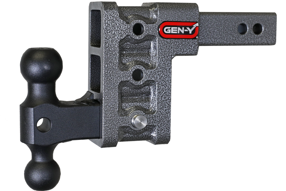 GEN-Y Hitch MEGA-DUTY 2" Shank 5" Drop 2K TW 16K Hitch & GH-051 Dual-Ball
