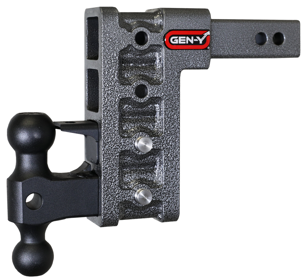 GEN-Y Hitch MEGA-DUTY 2" Shank 7.5" Drop 2K TW 16K Hitch & GH-051 Dual-Ball & GH-032 Pintle Lock