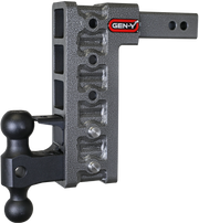GEN-Y Hitch MEGA-DUTY 2" Shank 10" Drop 2K TW 16K Hitch & GH-051 Dual-Ball & GH-032 Pintle Lock