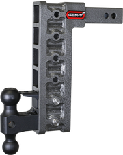 GEN-Y Hitch MEGA-DUTY 2" Shank 12.5" Drop 2K TW 16K Hitch & GH-051 Dual-Ball & GH-032 Pintle Lock (Stabilizer Kit Recommended:GH-0100)