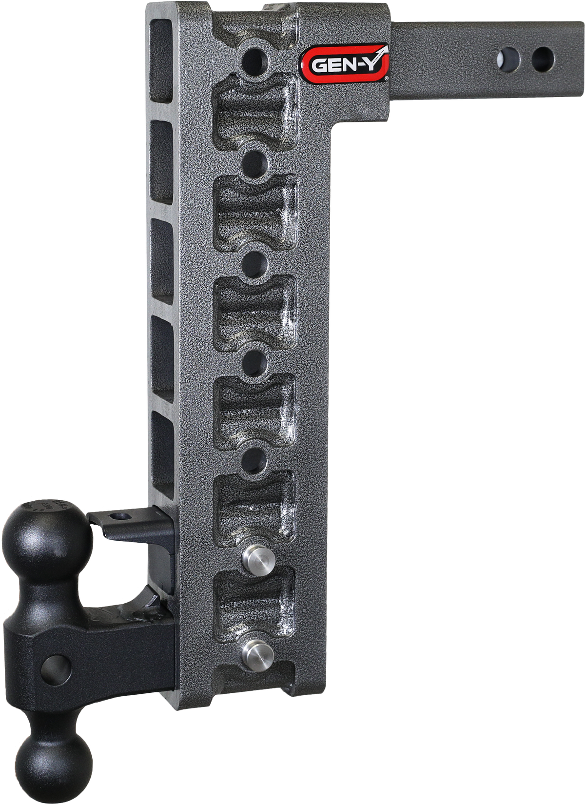 GEN-Y Hitch MEGA-DUTY 2" Shank 15" Drop 2K TW 16K Hitch & GH-051 Dual-Ball & GH-032 Pintle Lock & GH-0100 Stabilizer Kit