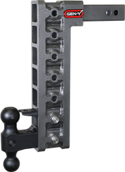 GEN-Y Hitch MEGA-DUTY 2" Shank 15" Drop 2K TW 16K Hitch & GH-051 Dual-Ball & GH-032 Pintle Lock & GH-0100 Stabilizer Kit