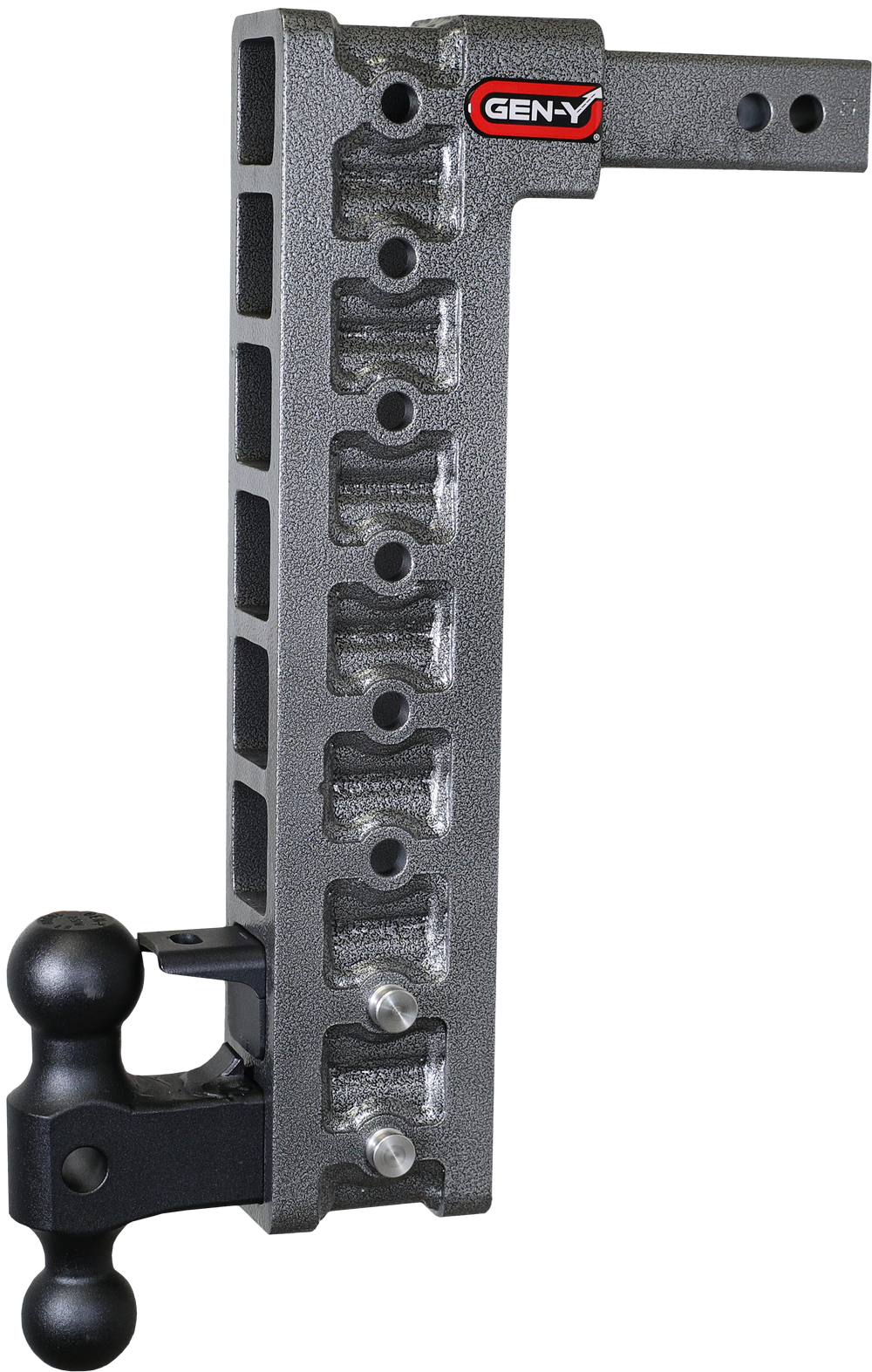 GEN-Y Hitch MEGA-DUTY 2" Shank 17.5" Drop 2K TW 16K Hitch & GH-051 Dual-Ball & GH-032 Pintle Lock & GH-0100 Stabilizer Kit