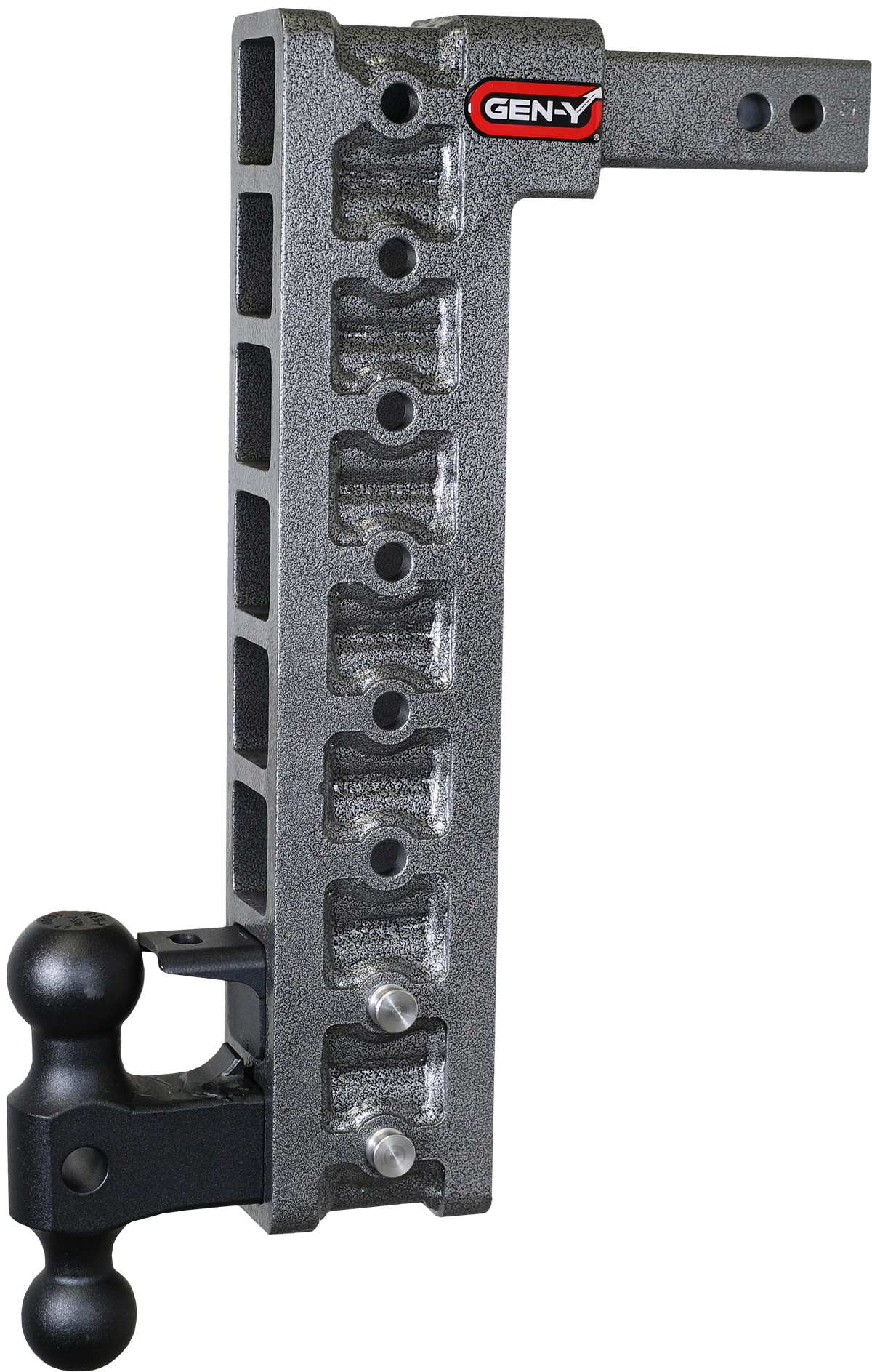 GEN-Y Hitch MEGA-DUTY 2" Shank 17.5" Drop 2K TW 16K Hitch & GH-051 Dual-Ball & GH-032 Pintle Lock & GH-0100 Stabilizer Kit