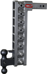GEN-Y Hitch MEGA-DUTY 2" Shank 17.5" Drop 2K TW 16K Hitch & GH-051 Dual-Ball & GH-032 Pintle Lock & GH-0100 Stabilizer Kit