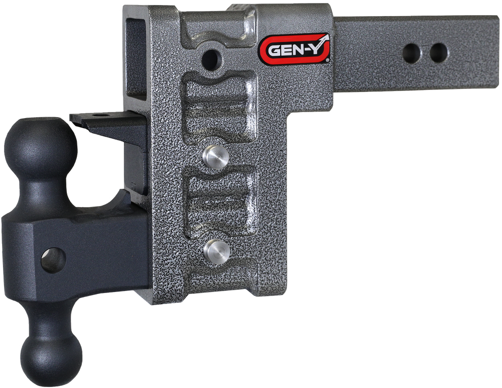 GEN-Y Hitch MEGA-DUTY 2.5" Shank 6" Drop 3K TW 21K Hitch & GH-061 Dual-Ball & GH-062 Pintle Lock