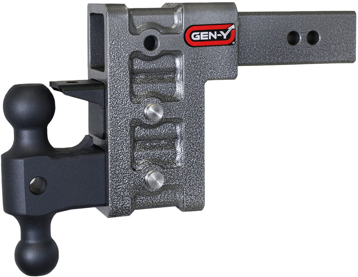 GEN-Y Hitch MEGA-DUTY 2.5" Shank 6" Drop 3K TW 21K Hitch & GH-061 Dual-Ball & GH-062 Pintle Lock