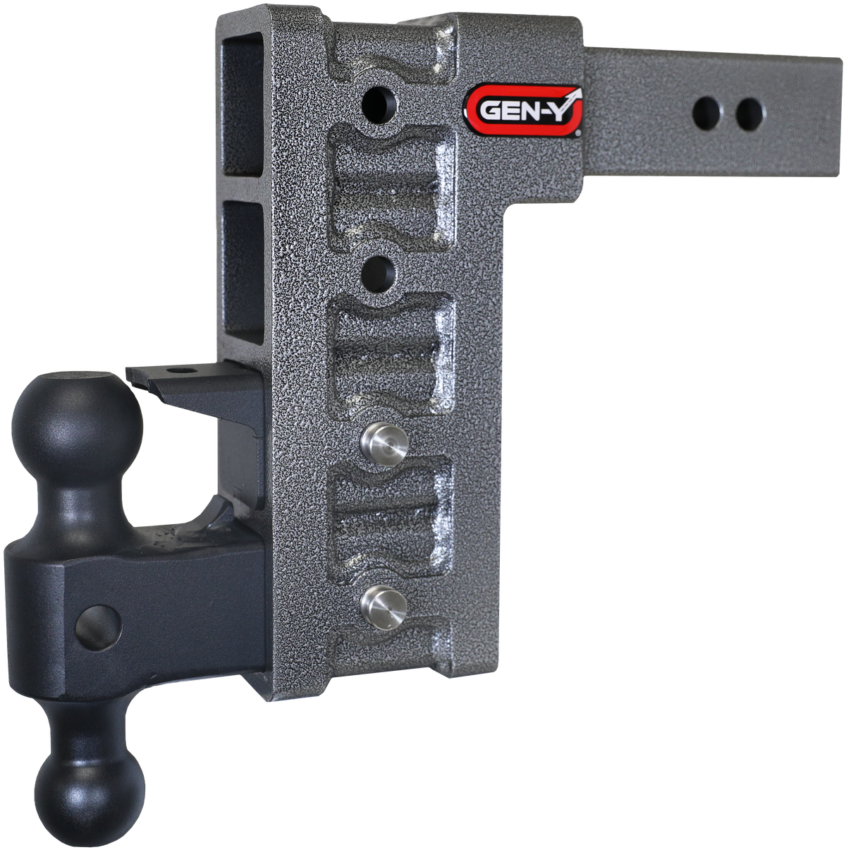 GEN-Y Hitch MEGA-DUTY 2.5" Shank 9" Drop 3K TW 21K Hitch & GH-061 Dual-Ball & GH-062 Pintle Lock