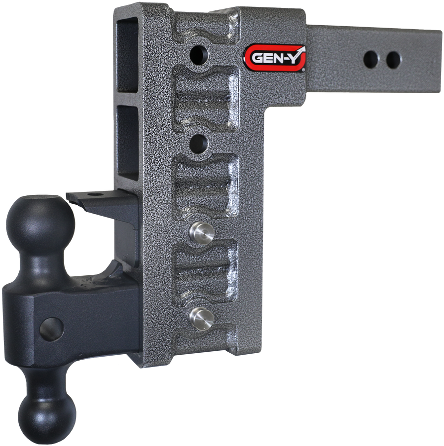 GEN-Y Hitch MEGA-DUTY 2.5" Shank 9" Drop 3K TW 21K Hitch & GH-061 Dual-Ball & GH-062 Pintle Lock
