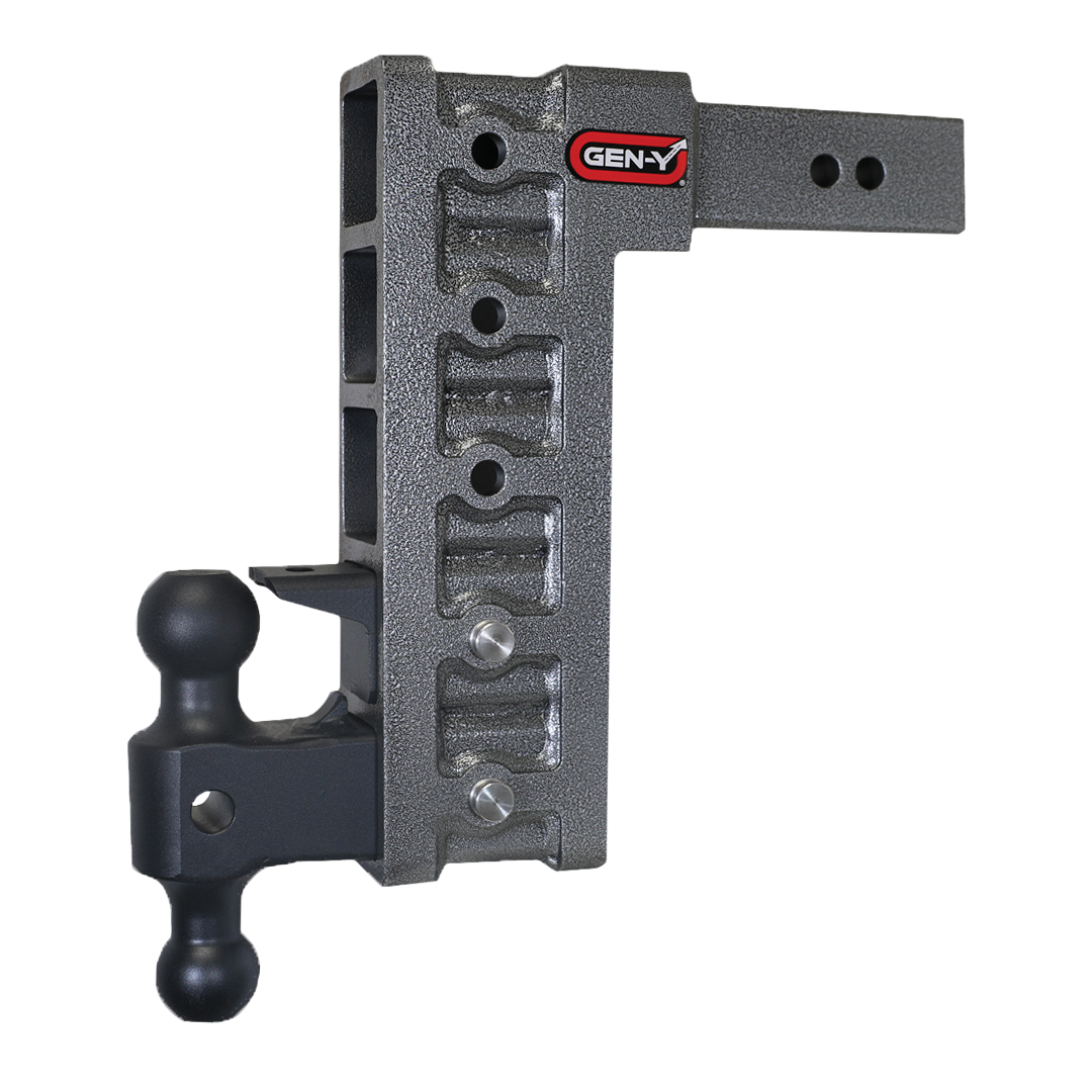 GEN-Y Hitch MEGA-DUTY 2.5" Shank 12" Drop 3K TW 21K Hitch & GH-061 Dual-Ball & GH-062 Pintle Lock