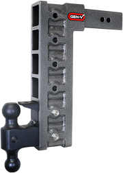 GEN-Y Hitch MEGA-DUTY 2.5" Shank 15" Drop 3K TW 21K Hitch & GH-061 Dual-Ball & GH-062 Pintle Lock & GH-0101 Stabilizer Kit