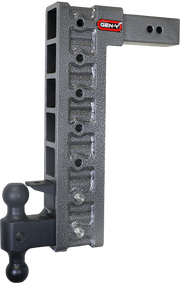 GEN-Y Hitch MEGA-DUTY 2.5" Shank 18" Drop 3K TW 21K Hitch & GH-061 Dual-Ball & GH-062 Pintle Lock & GH-0101 Stabilizer Kit
