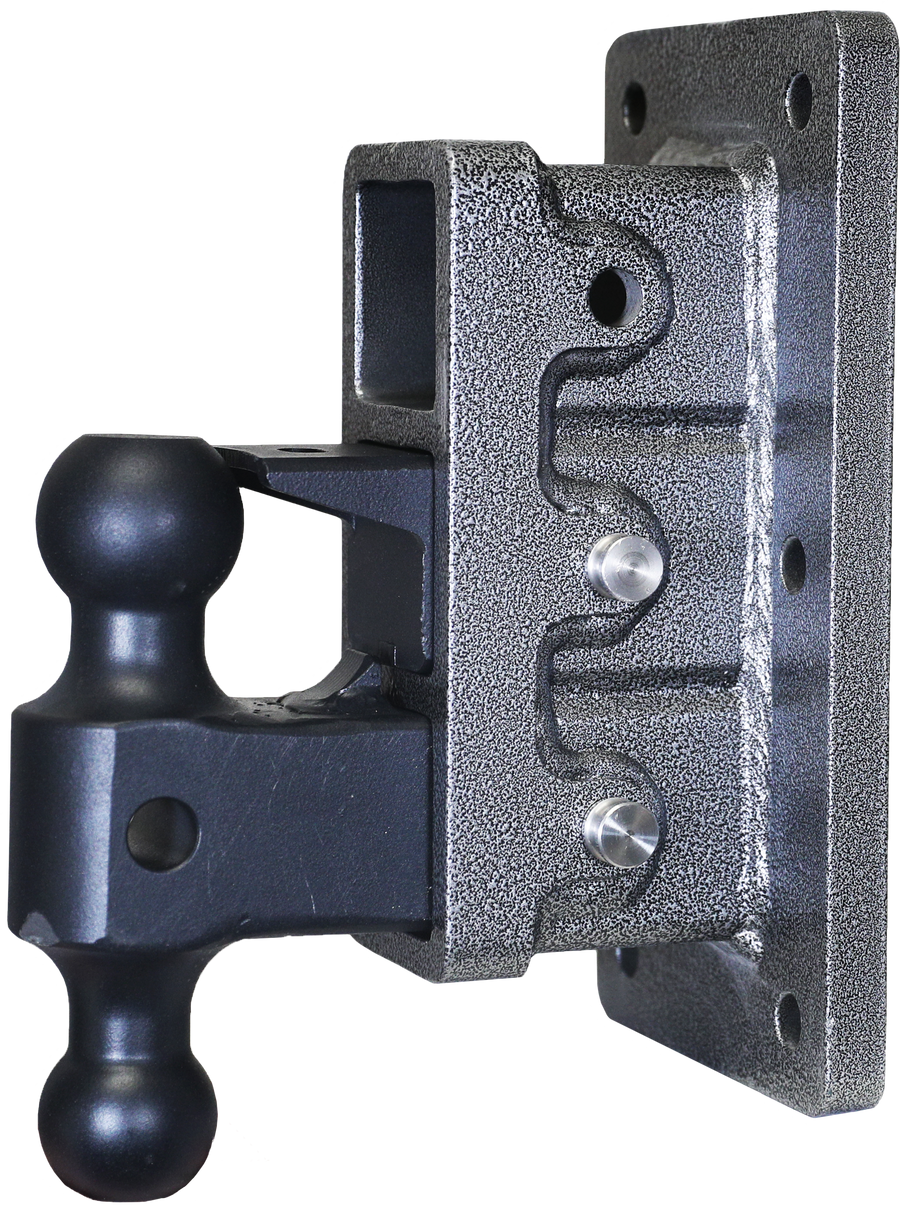 GEN-Y Hitch MEGA-DUTY 2.5" Bolt-On 6" Drop 3K TW 21K Hitch & GH-061 Dual-Ball & GH-062 Pintle Lock