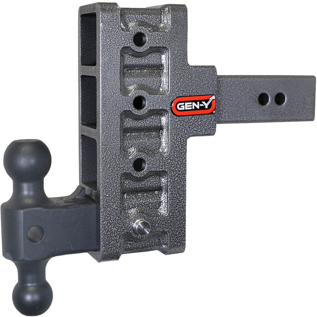 GEN-Y Hitch MEGA-DUTY 2.5" Offset Shank 3" Rise, 6" Drop 3K TW 21K Hitch & GH-061 Dual-Ball