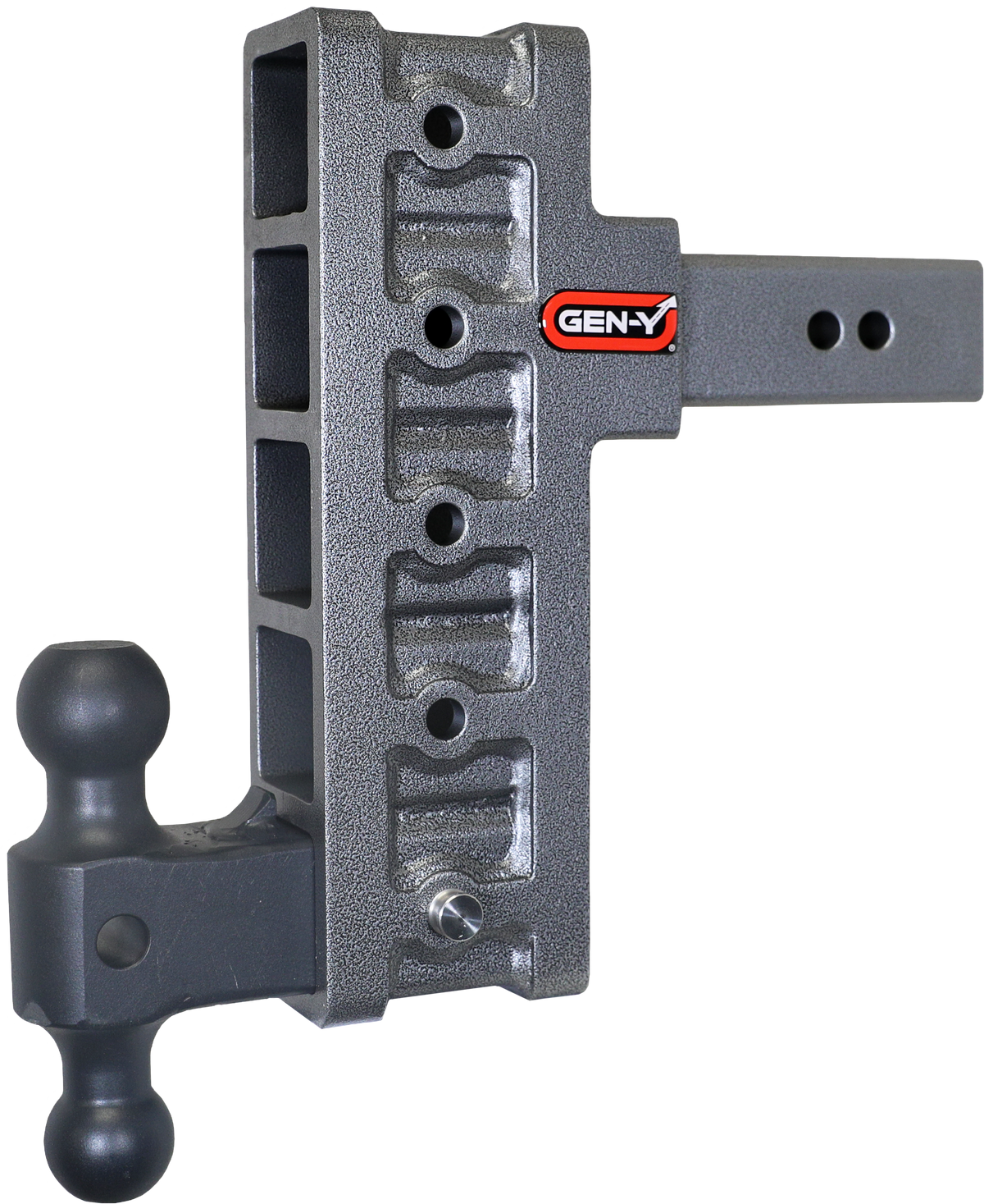 GEN-Y Hitch MEGA-DUTY 2.5" Offset Shank 3" Rise, 9" Drop 3K TW 21K Hitch & GH-061 Dual-Ball