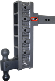 GEN-Y Hitch MEGA-DUTY 2.5" Offset Shank 3" Rise, 12" Drop 3K TW 21K Hitch & GH-061 Dual-Ball