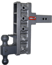 GEN-Y Hitch MEGA-DUTY 2.5" Offset Shank 3" Rise, 9" Drop 3K TW 21K Hitch & GH-061 Dual-Ball & GH-062 Pintle Lock