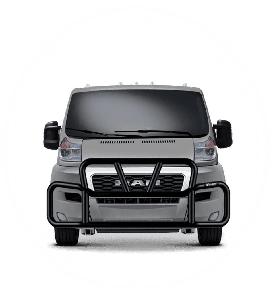 BLACK EX-GUARD 25-SERIES GRILLE GUARD AND BRACKET KIT FOR '23-NEWER RAM PROMASTER
