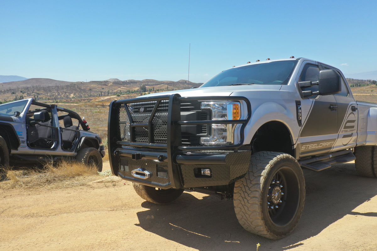 Steelcraft HD Front Bumper Replacements - Black - 2017-2022 Ford Super Duty (HD11380RCCW)