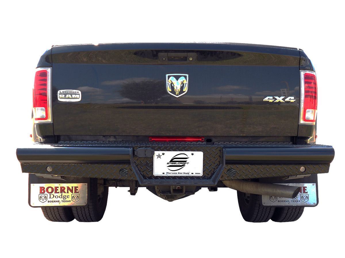 Steelcraft HD Rear Bumper Replacements - Black - 2014-2025 Dodge Ram 2500/3500 / 2014-2018 Dodge Ram 1500 / 2019-2023 Ram 1500 Classic (HD22260)