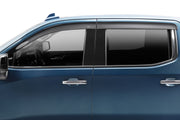 Husky Liners Low Profile Ventvisor Deflector; Smoke; Outside Mount; 4 pc. - 2024-2026 Chevrolet Silverado EV / 2024-2026 GMC Sierra EV - Part 2854110