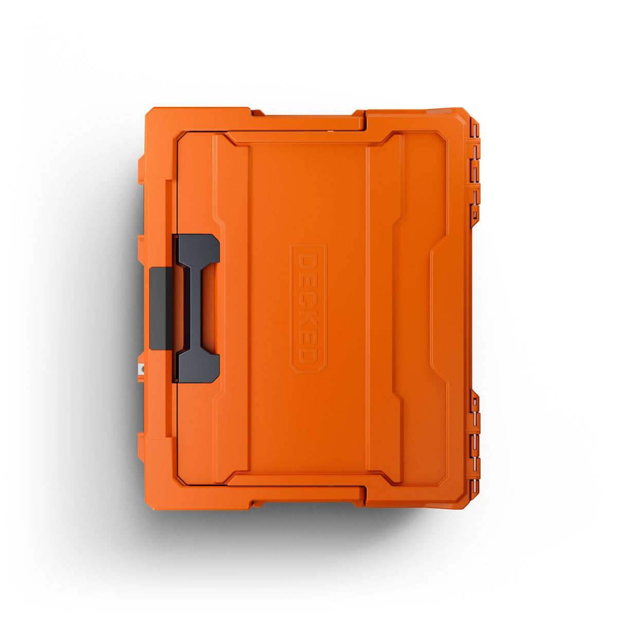 DECKED Halfrack 32 - includes two (2) dividers - blaze orange with black latches