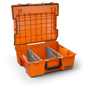 DECKED Halfrack 32 - includes two (2) dividers - blaze orange with black latches