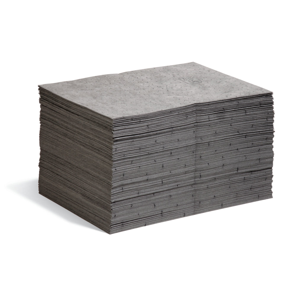 PIG Universal Light-Weight Absorbent Mat Pads, 15 in x 20 in, 200 Count