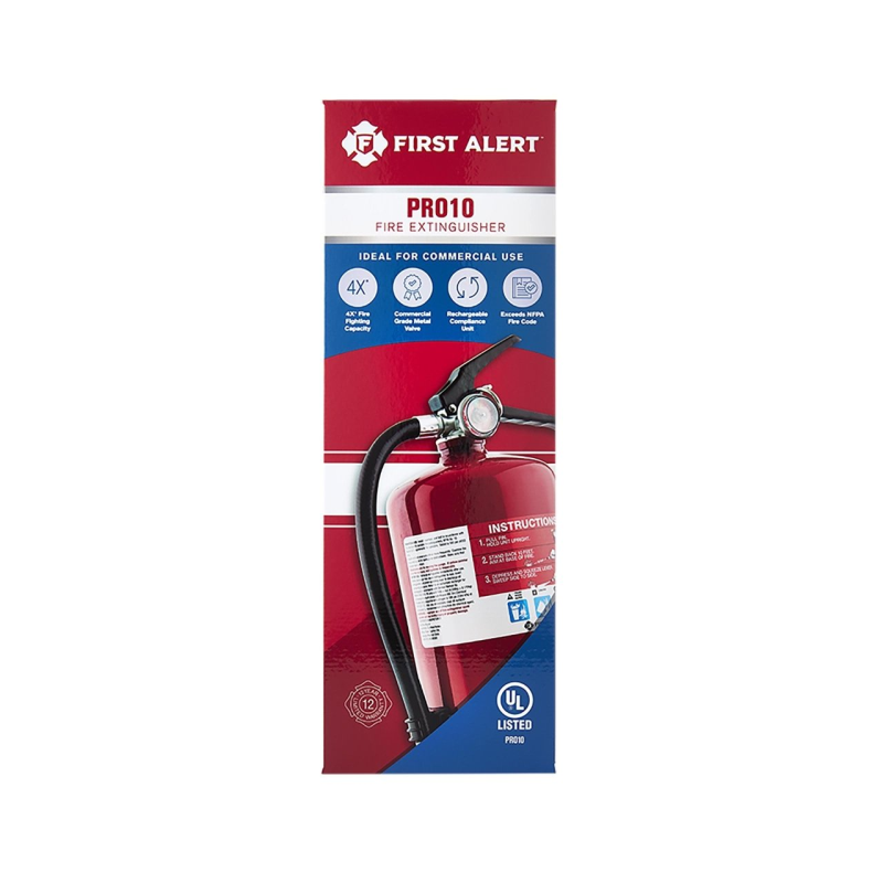 First Alert General Fire Extinguisher UL Rated 4-A:60-B:C FE4A60B (PRO10)