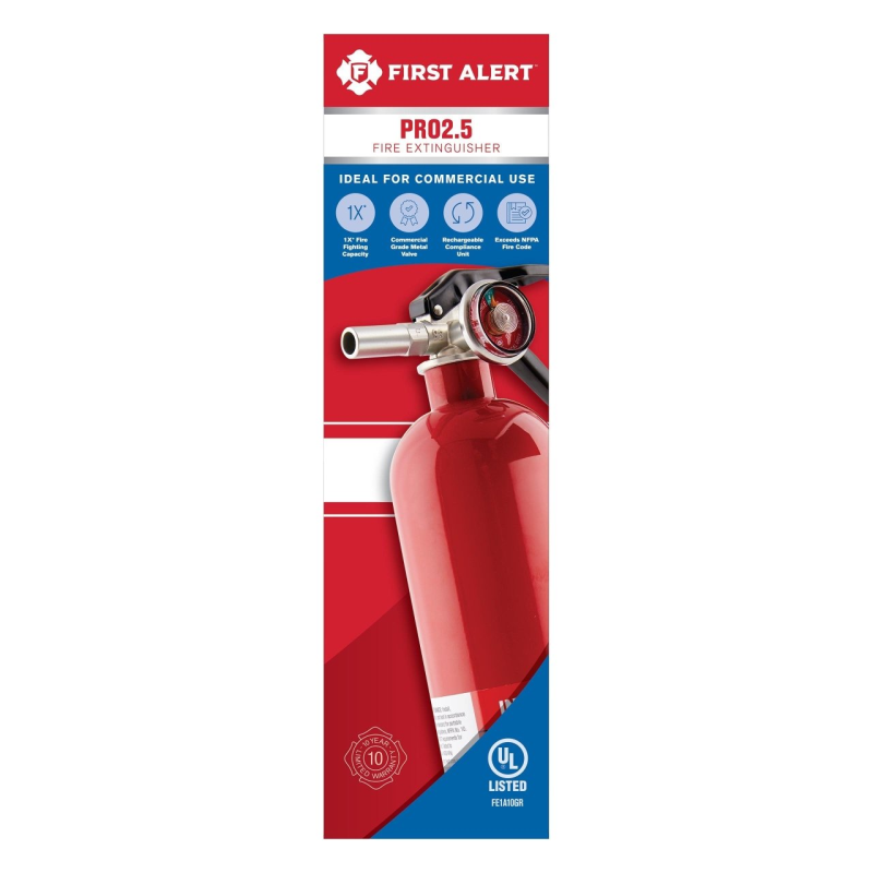 First Alert General Fire Extinguisher UL Rated 1-A:10-B:C (PRO2-5)