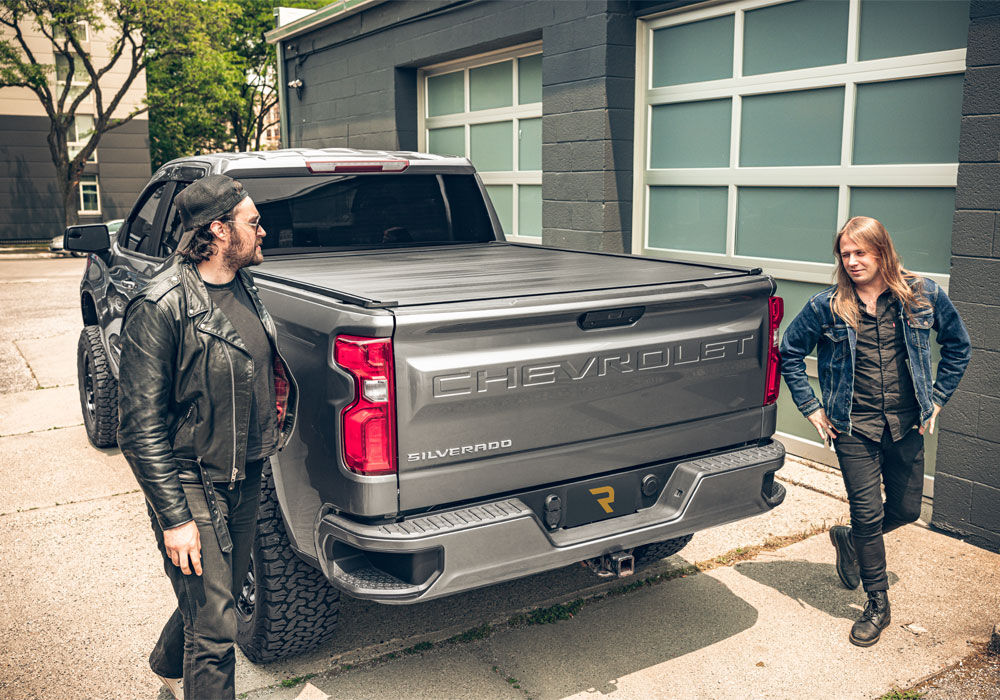 EQ Retractable Tonneau Cover - 2007-2021 Toyota Tundra CrewMax 5' 6" Bed with Deck Rail System without Stake Pockets without Trail Special Edition Storage Boxes