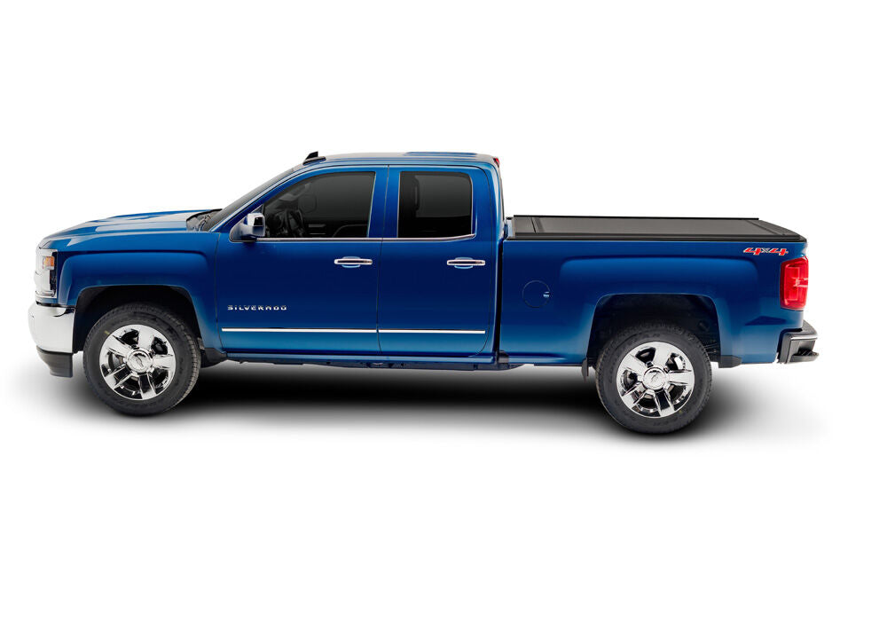 RetraxOne MX Retractable Tonneau Cover - Matte One Piece Polycarbonate Finish - 2007-2013 Chevy Silverado/GMC Sierra 1500/2007-2014 2500 HD/3500 HD 6' 6" Bed without Stake Pockets - Standard Rails