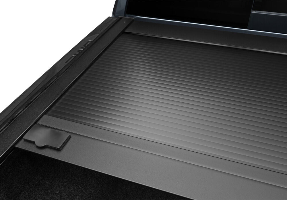 RetraxOne XR Retractable Tonneau Cover - Matte One Piece Polycarbonate Construction - 2019-2026 GMC Sierra (with CarbonPro Bed) 5' 9" Bed without Stake Pockets - Standard Rails