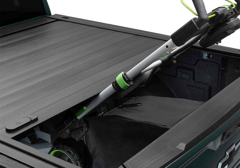 RetraxPRO MX Retractable Tonneau Cover - Rugged - Aluminum Construction - Matte Black - 2022-2026 Toyota Tundra Regular/Double Cab 8' 2" Bed with Deck Rail System without Stake Pockets