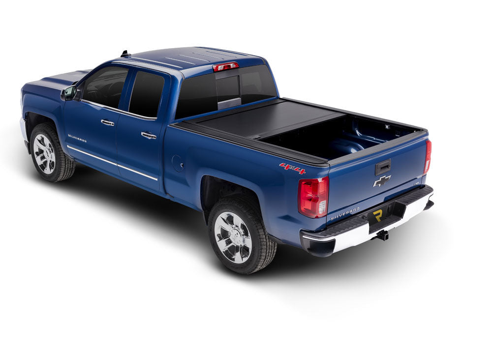 RetraxOne MX Retractable Tonneau Cover - Matte One Piece Polycarbonate Finish - 2014-2018 (2019 Legacy/Limited) Chevy Silverado/GMC Sierra 1500/2015-2019 2500 HD/3500 HD 6' 6" Bed without Stake Pockets - Standard Rails