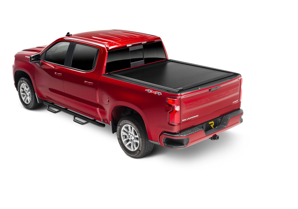 RetraxOne MX Retractable Tonneau Cover - Matte One Piece Polycarbonate Finish - 2019 (New Body Style)-2026 Chevy Silverado/GMC Sierra 1500 6' 7" Bed without Stake Pockets - Standard Rails