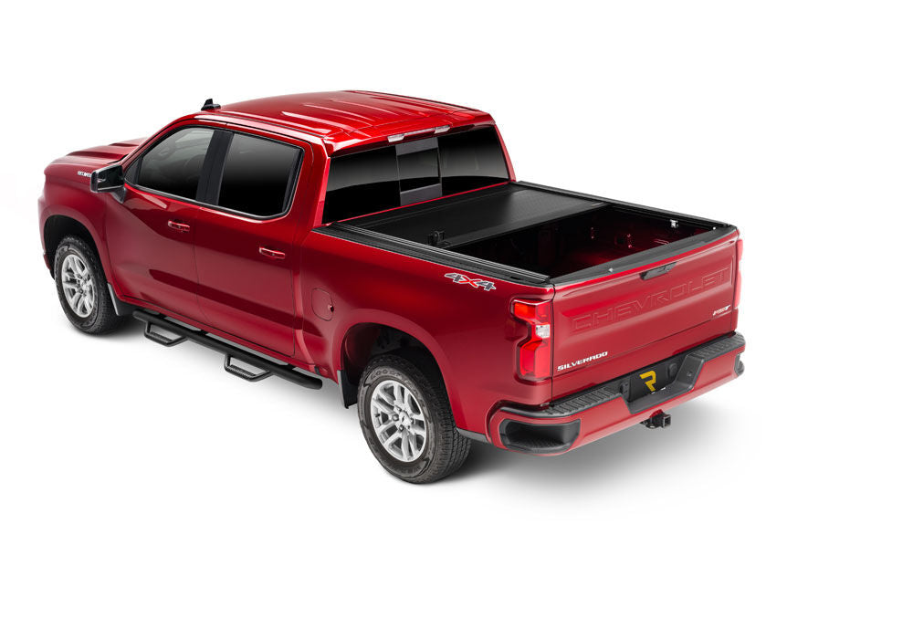 RetraxOne MX Retractable Tonneau Cover - Matte One Piece Polycarbonate Finish - 2019 (New Body Style)-2026 Chevy Silverado/GMC Sierra 1500 6' 7" Bed without Stake Pockets - Standard Rails