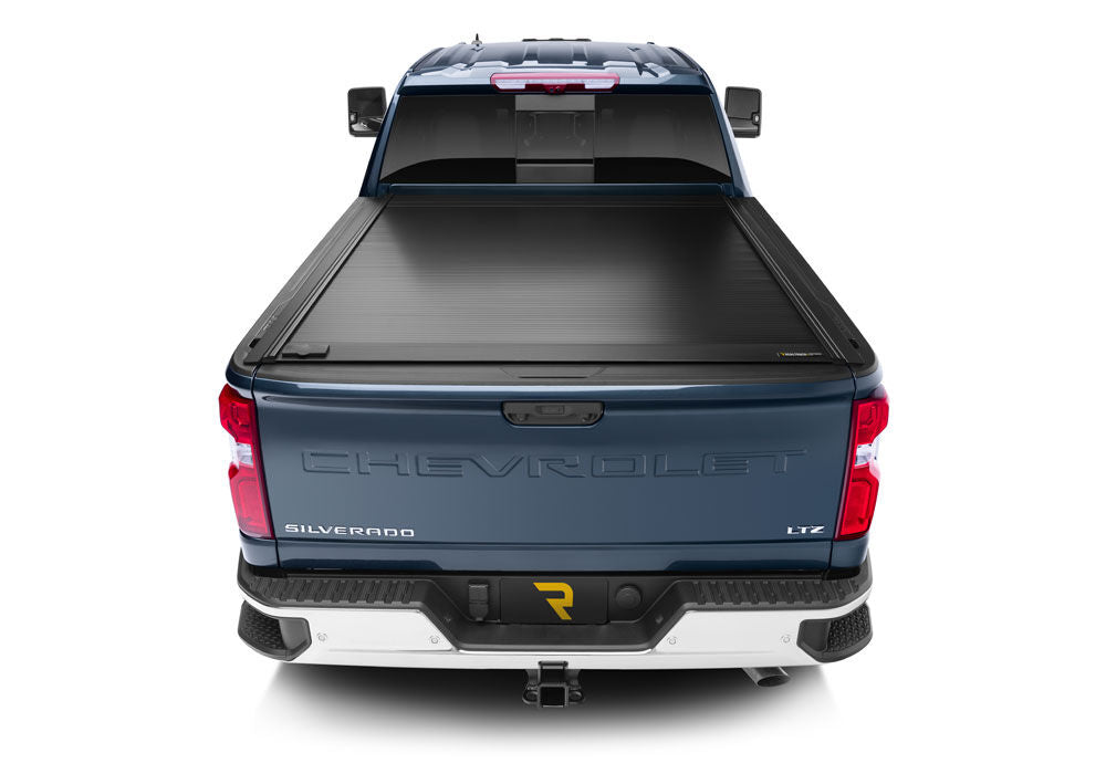 RetraxOne MX Retractable Tonneau Cover - Matte One Piece Polycarbonate Finish - 2020-2027 Chevy Silverado/GMC Sierra 2500 HD/3500 HD 6' 9" Bed without Stake Pockets - Standard Rails
