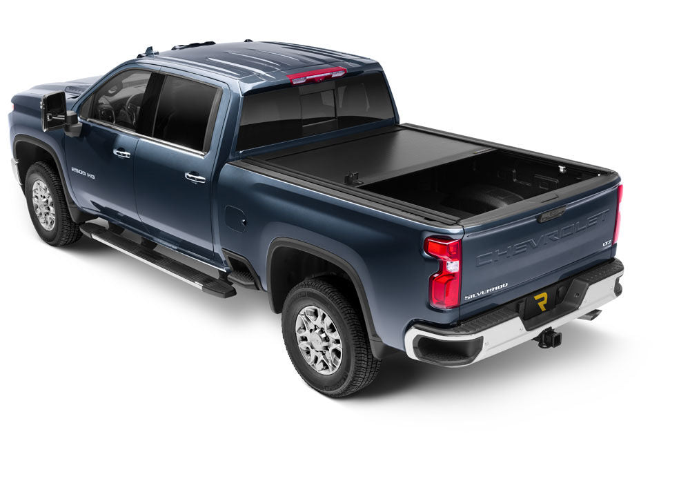 RetraxOne MX Retractable Tonneau Cover - Matte One Piece Polycarbonate Finish - 2020-2027 Chevy Silverado/GMC Sierra 2500 HD/3500 HD 6' 9" Bed without Stake Pockets - Standard Rails