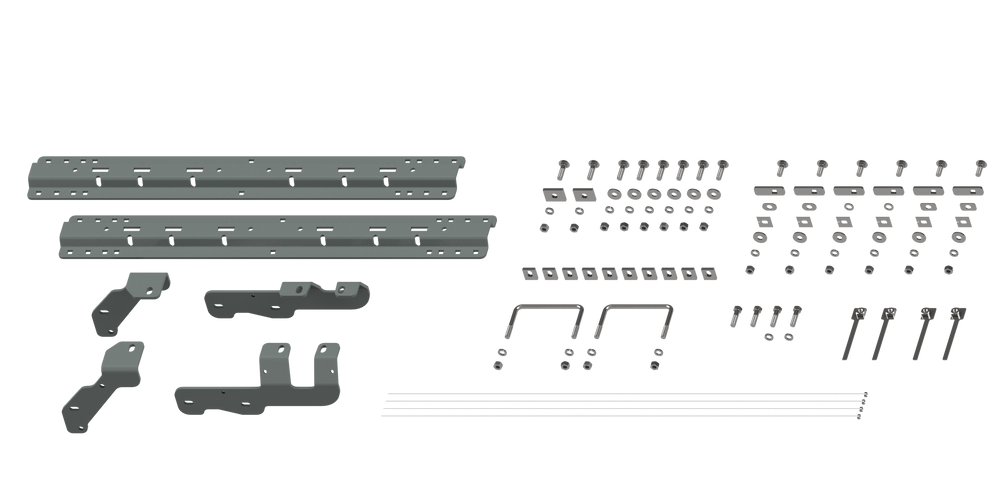B&W Custom Installation Kit For Universal Mounting Rails For Some RAM Trucks - Part RVK2604