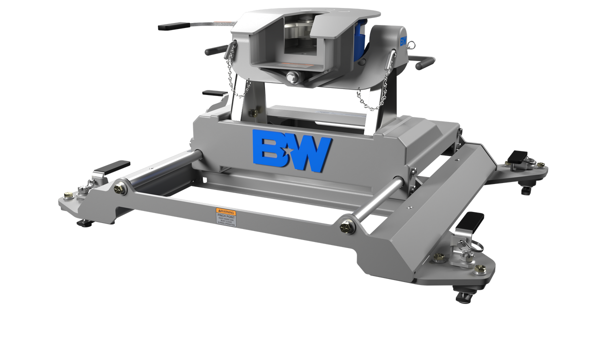 B&W Companion Slider 5th Wheel Hitch Kit For RAM Puck System - 2013-2024 Ram 2500 & 3500 Trucks with OEM Puck System - Part RVK3670