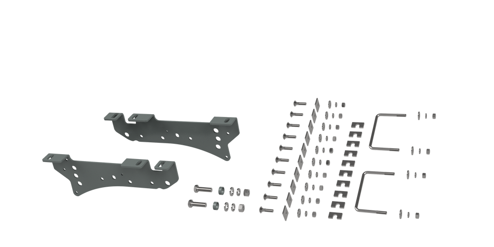 B&W Custom Installation Brackets For Universal Mounting Rails For Some Ford Trucks - 2005-2010 Ford F250 & F350 - Part RVR2400