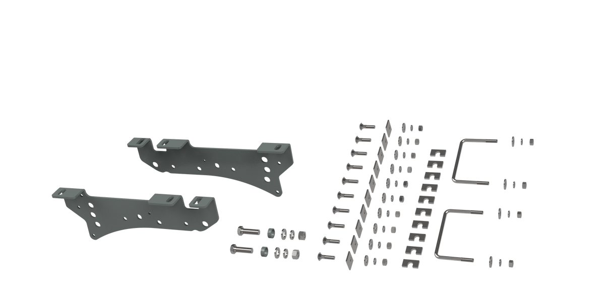 B&W Custom Installation Brackets For Universal Mounting Rails For Some Ford Trucks - 2005-2010 Ford F250 & F350 - Part RVR2400