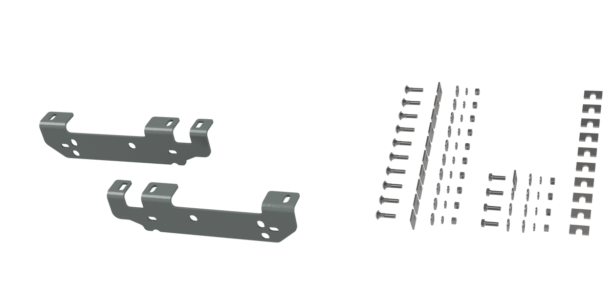 B&W Custom Installation Brackets For Universal Mounting Rails For Some Ford Trucks - 2011-2016 Ford F250 & F350 - Part RVR2401