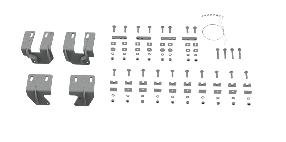 B&W Custom Installation Brackets For Universal Mounting Rails For Some GM Trucks - Part RVR2505