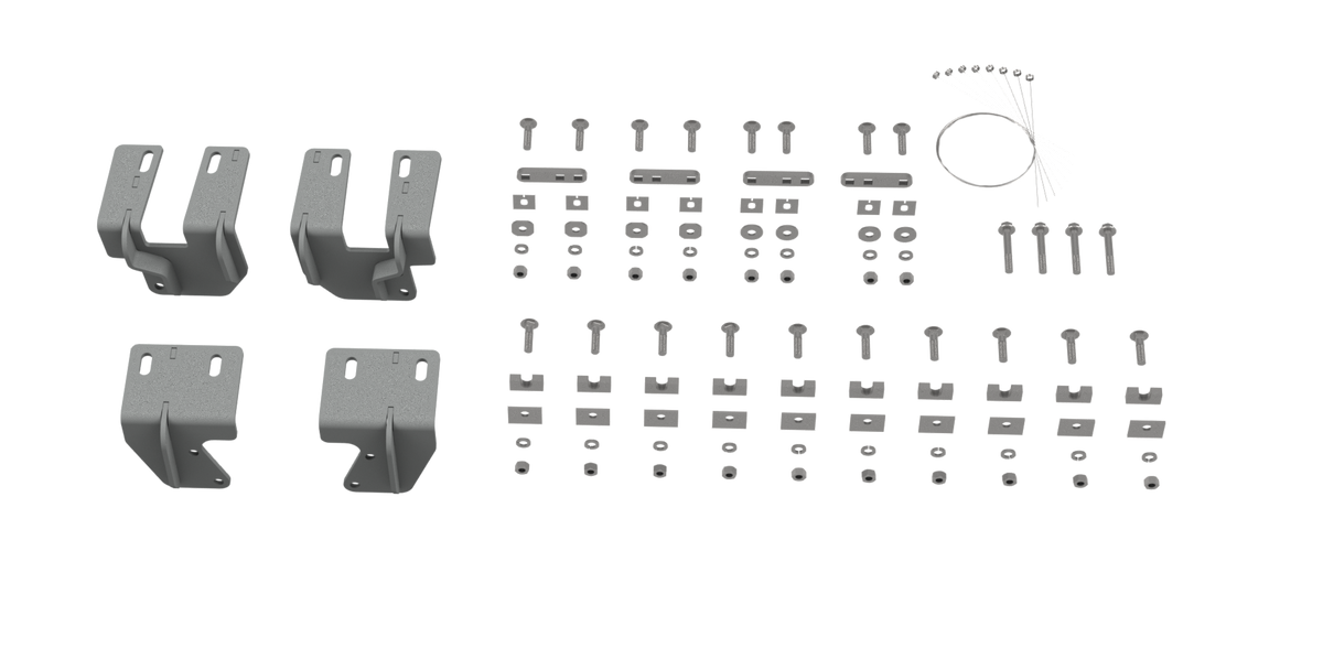 B&W Custom Installation Brackets For Universal Mounting Rails For Some GM Trucks - Part RVR2505